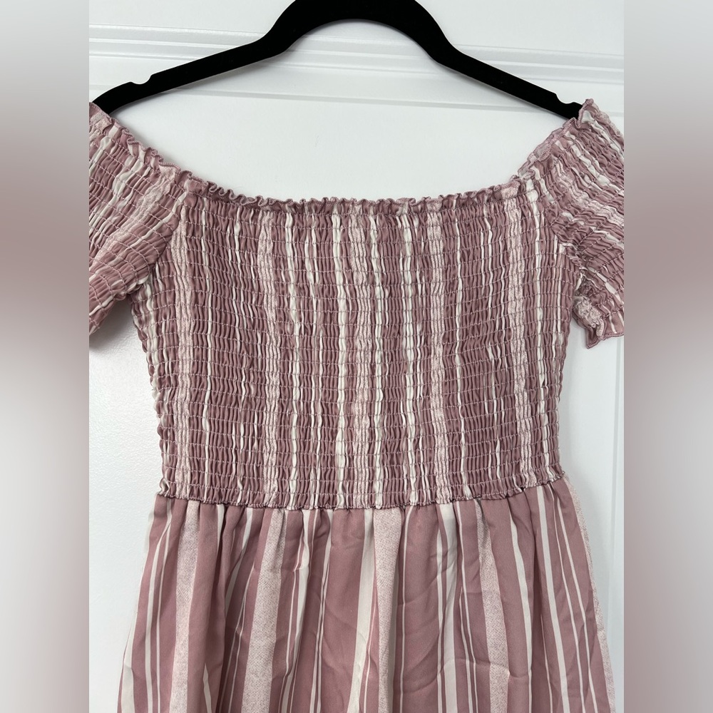Show Me Your Mumu Pink and White Dolly Smocked Dress - Picture 15 of 16